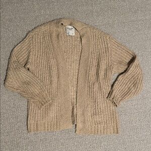 Abercrombie Tan Knit Women's Cardigan